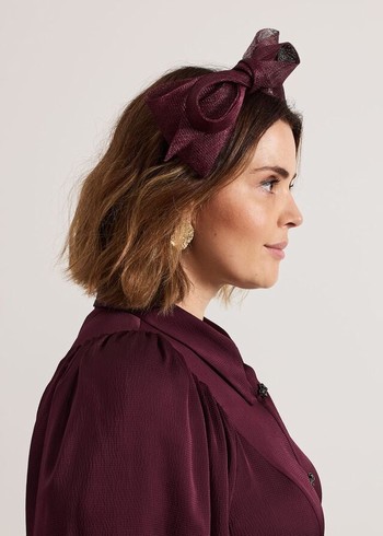 Phase Eight Purple Padded Bow Hats Purple Canada | WAFZVK-910